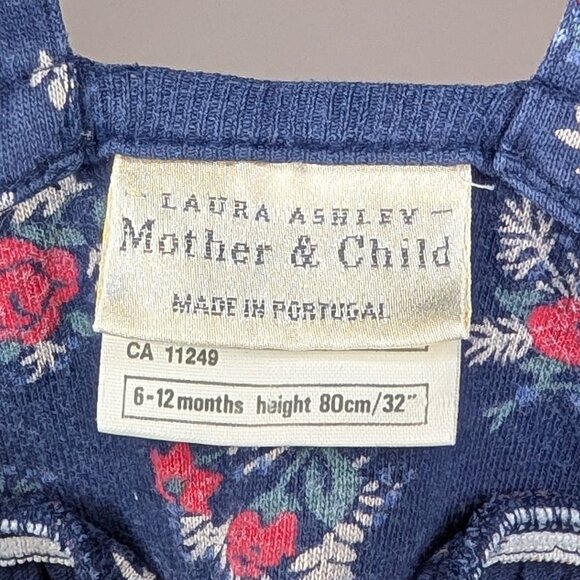 VINTAGE Laura Ashley Mother & Child Floral Overalls - Picture 4 of 4